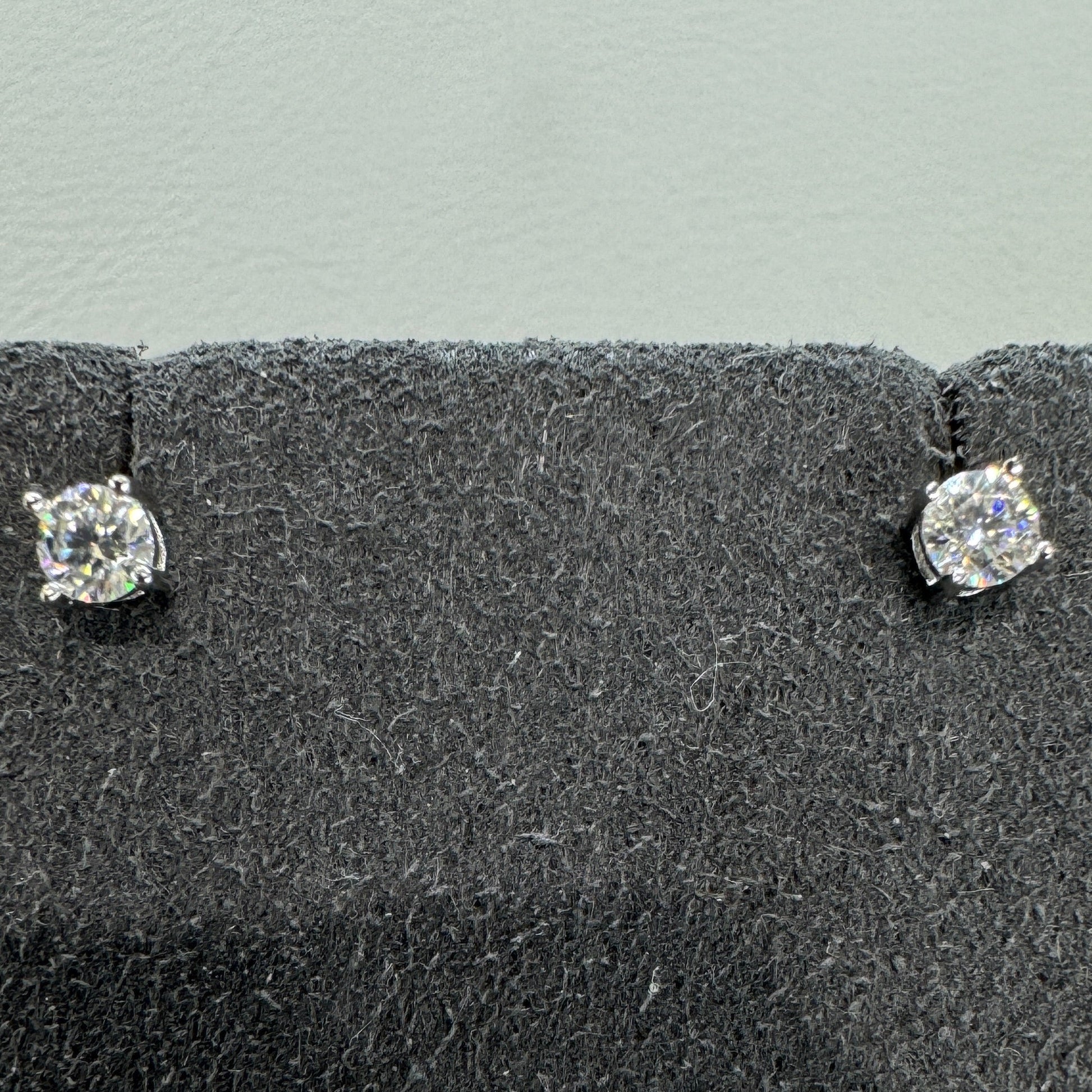 3mm moissanite stud earrings sterling silver rhodium plated brilliant sparkle delicate minimalist elegance
