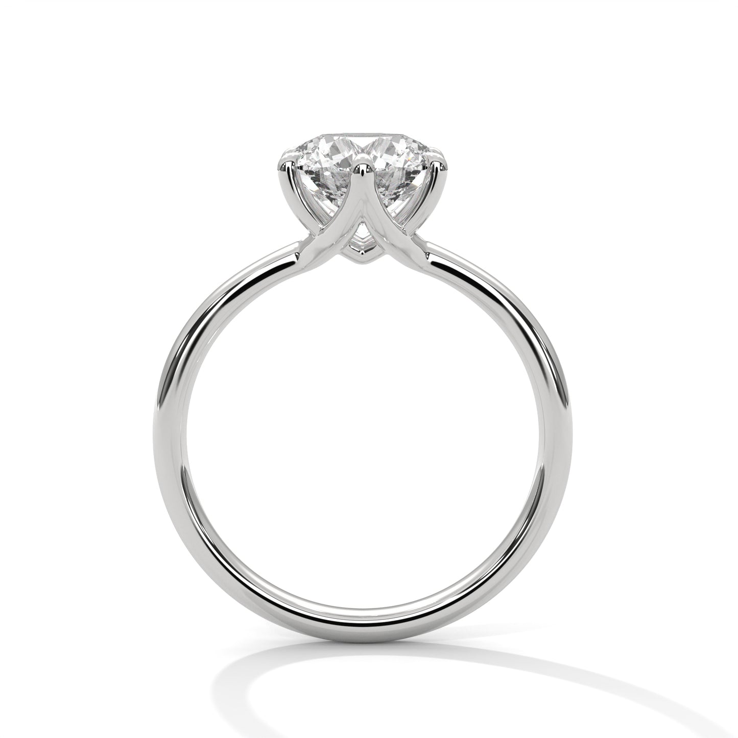 Six-Prong Round Solitaire Engagement Ring DM-042