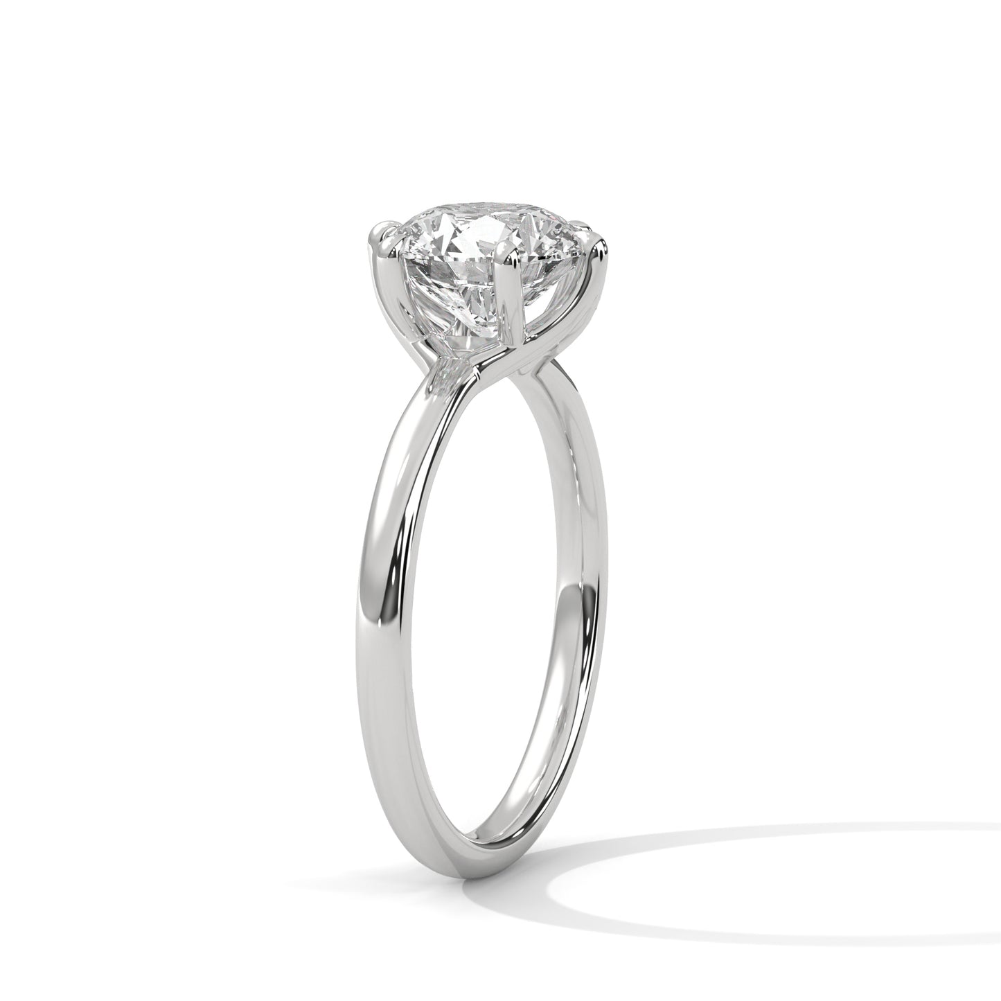Six-Prong Round Solitaire Engagement Ring DM-042