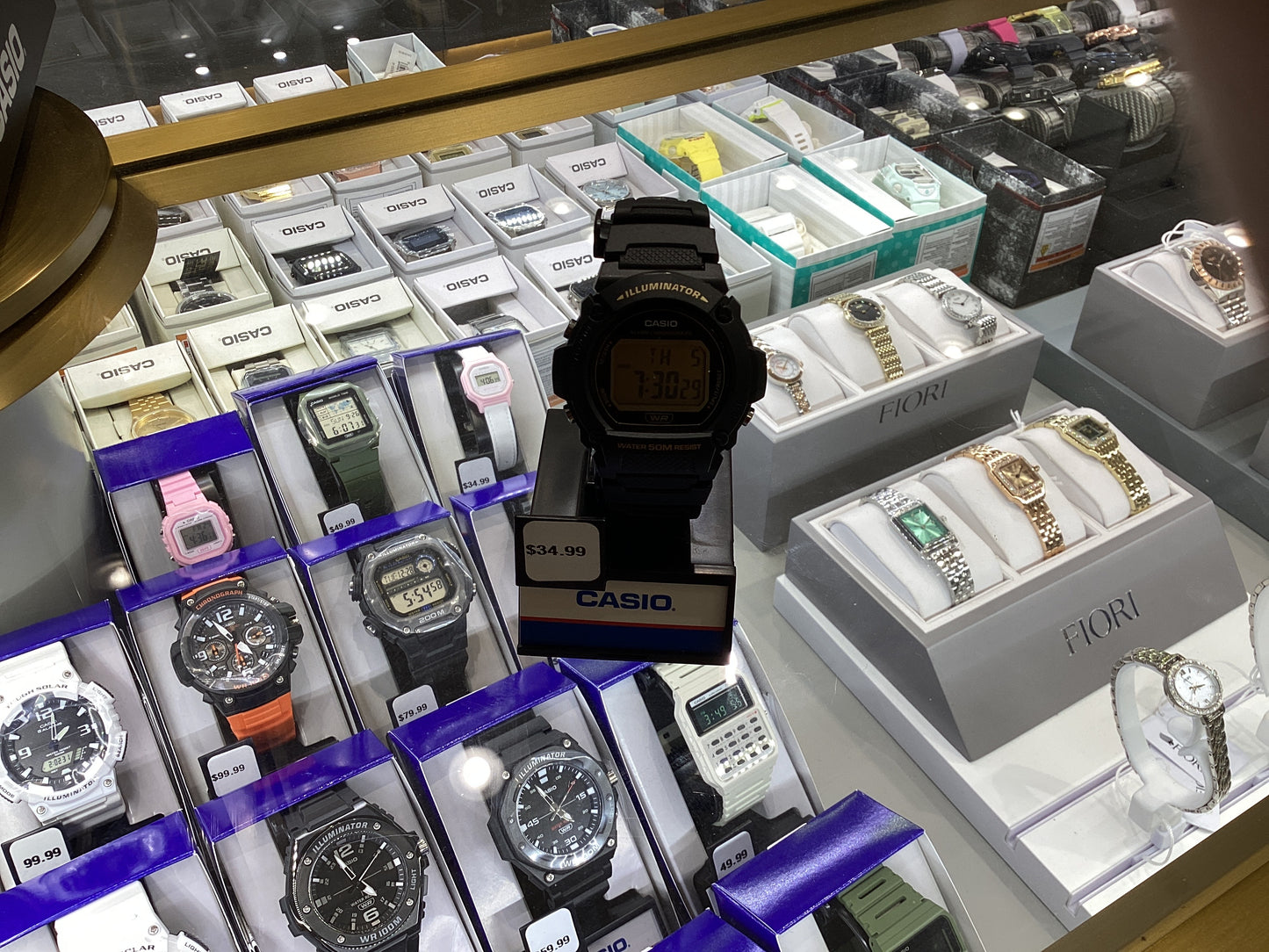 Reloj digital Casio W-219H-1A2VCF - Resistente al agua hasta 100 metros, azul.