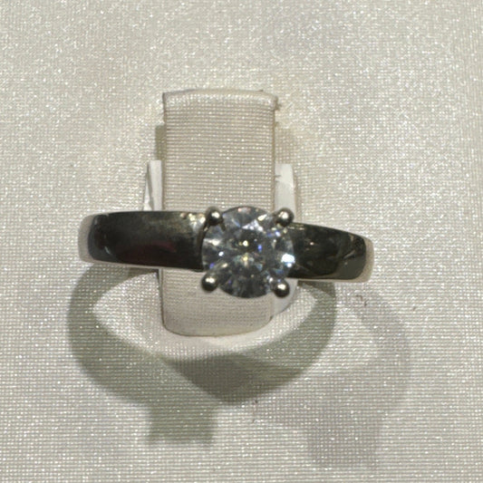 Bague en or 10K avec pierre moissanite.50ct Gold rings
