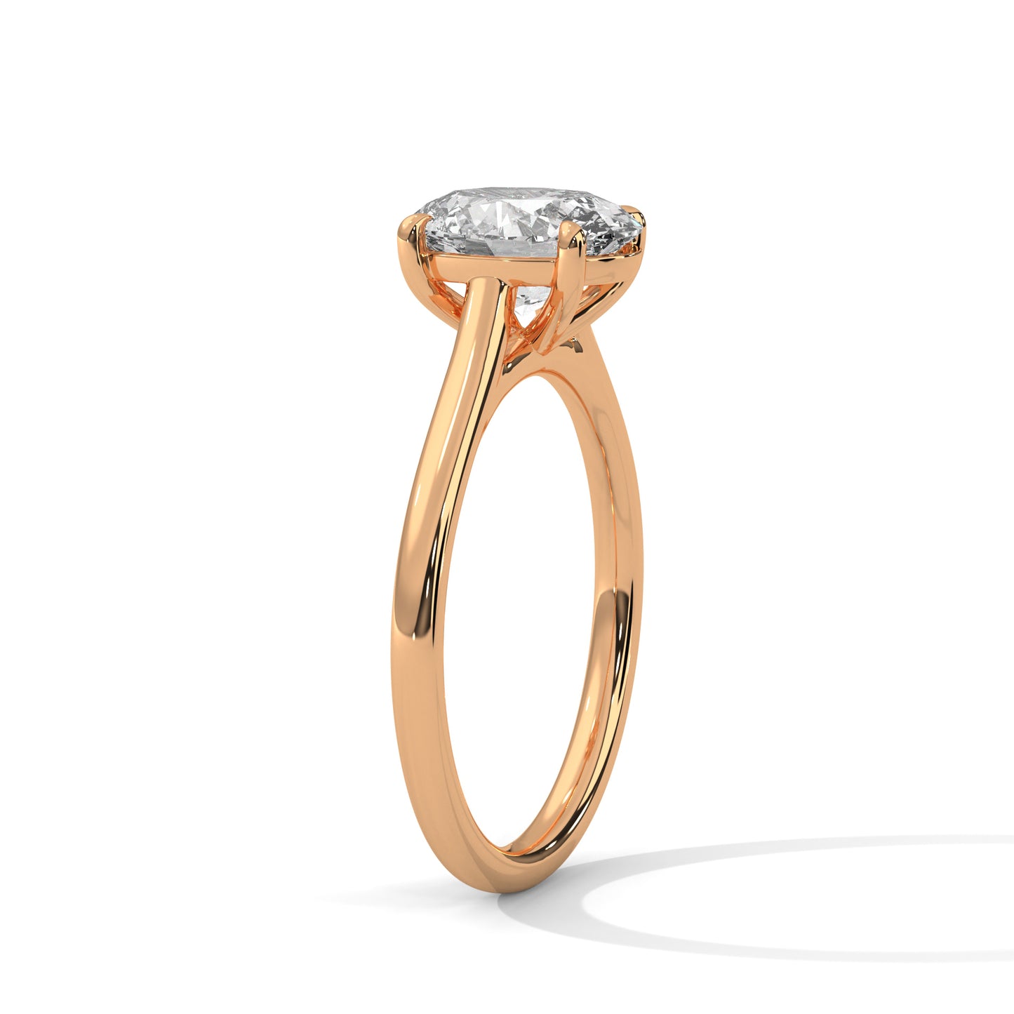 Oval Solitaire Engagement Ring DM-023