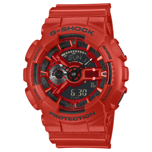 Red G-Shock watch GA-110RRB-4ACR