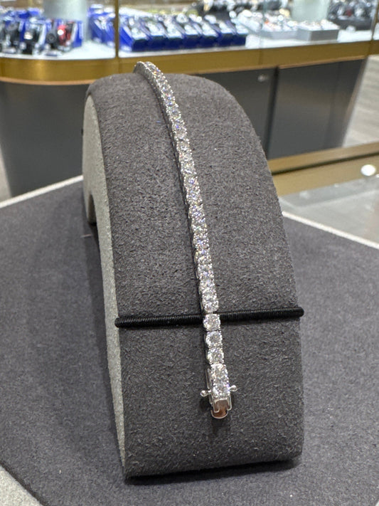 3mm Moissanite silver tennis bracelet 7 inch Bracelet