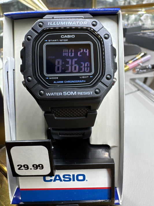 Casio w-218h-1bvcf Watch
