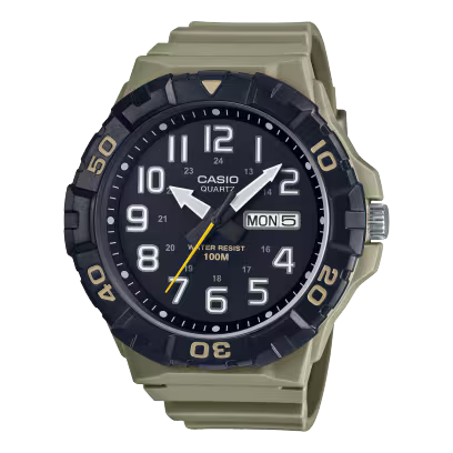 Green Casio watch MRW-210H-5AVCF