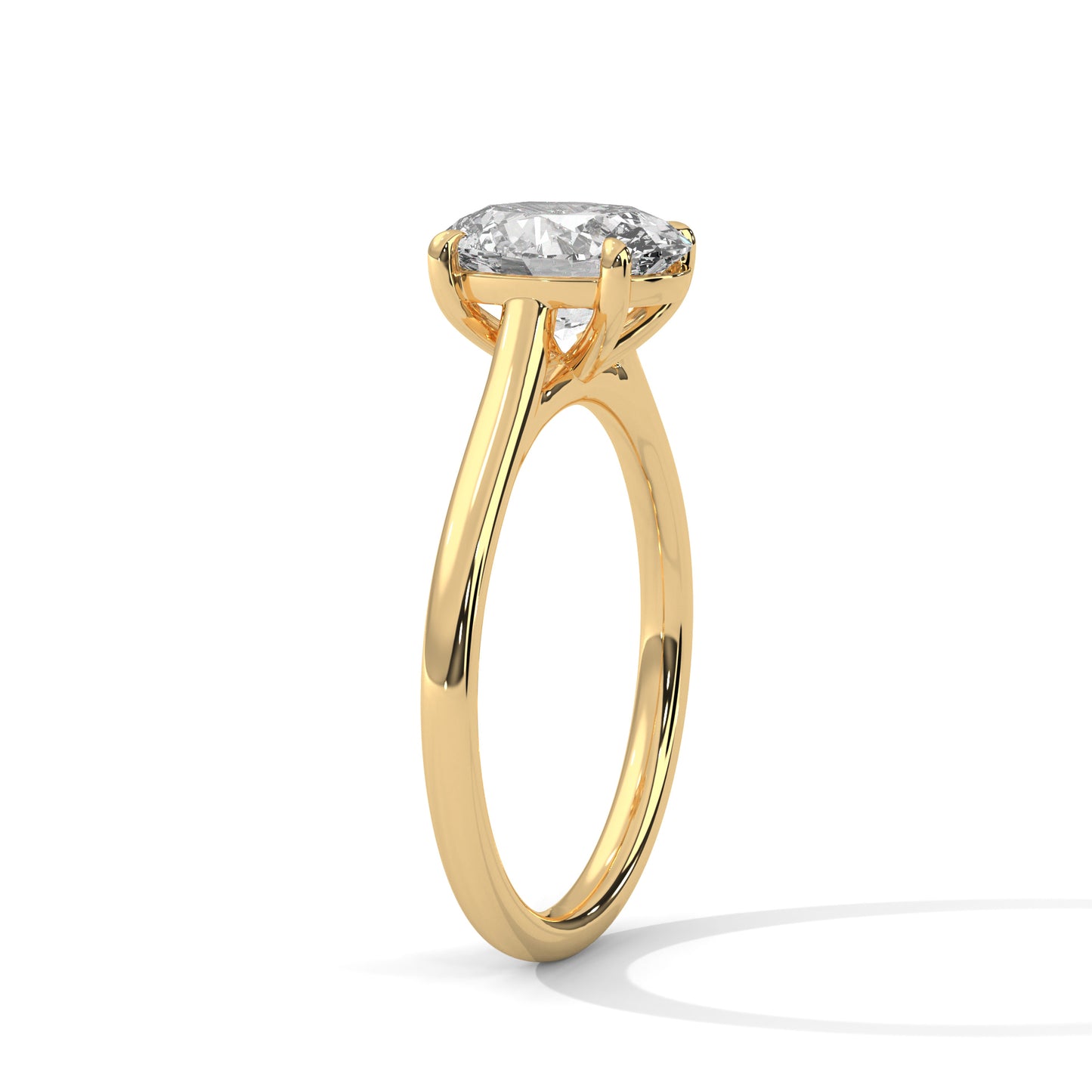 Oval Solitaire Engagement Ring DM-023