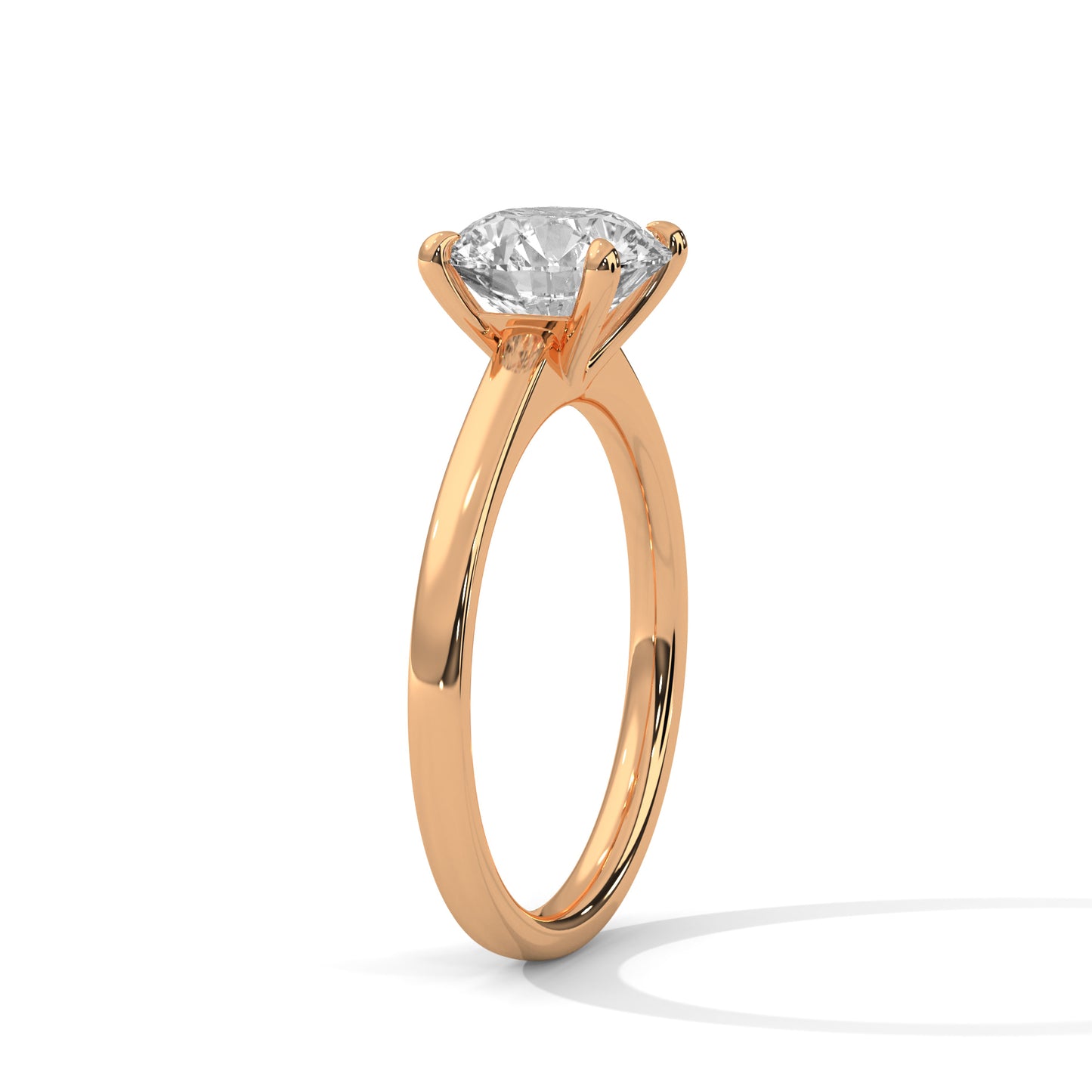 Classic Round Solitaire Engagement Ring DM-003