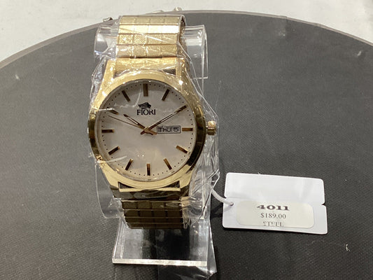 Gold and white Fiori watch 4011