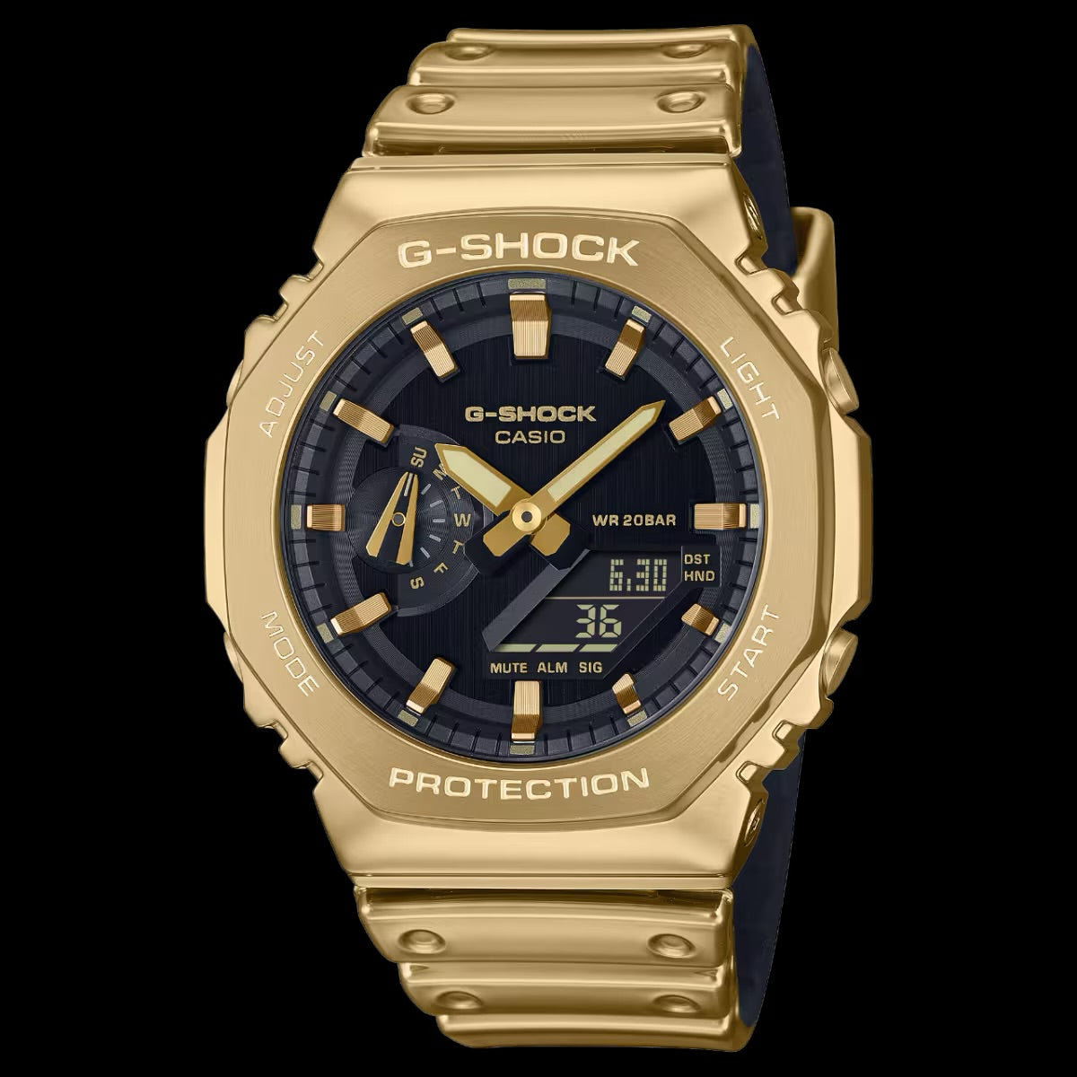G-Shock GM-2100YMG-9ACR Gold Metal CasiOak Watch