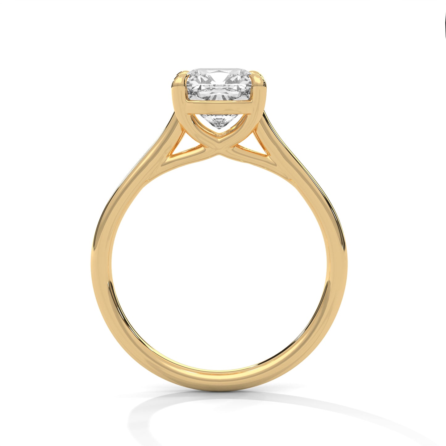 Cushion Solitaire Engagement Ring DM-006