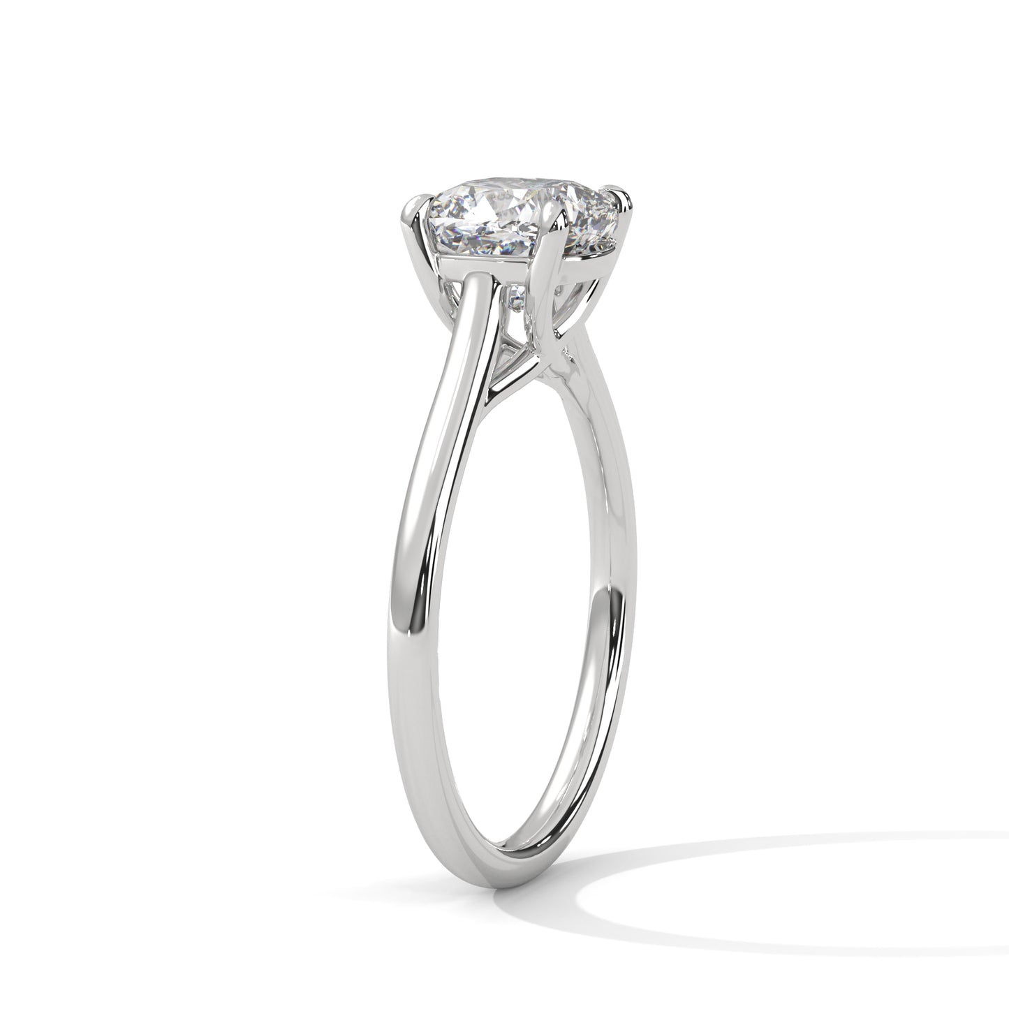 Cushion Solitaire Engagement Ring DM-006