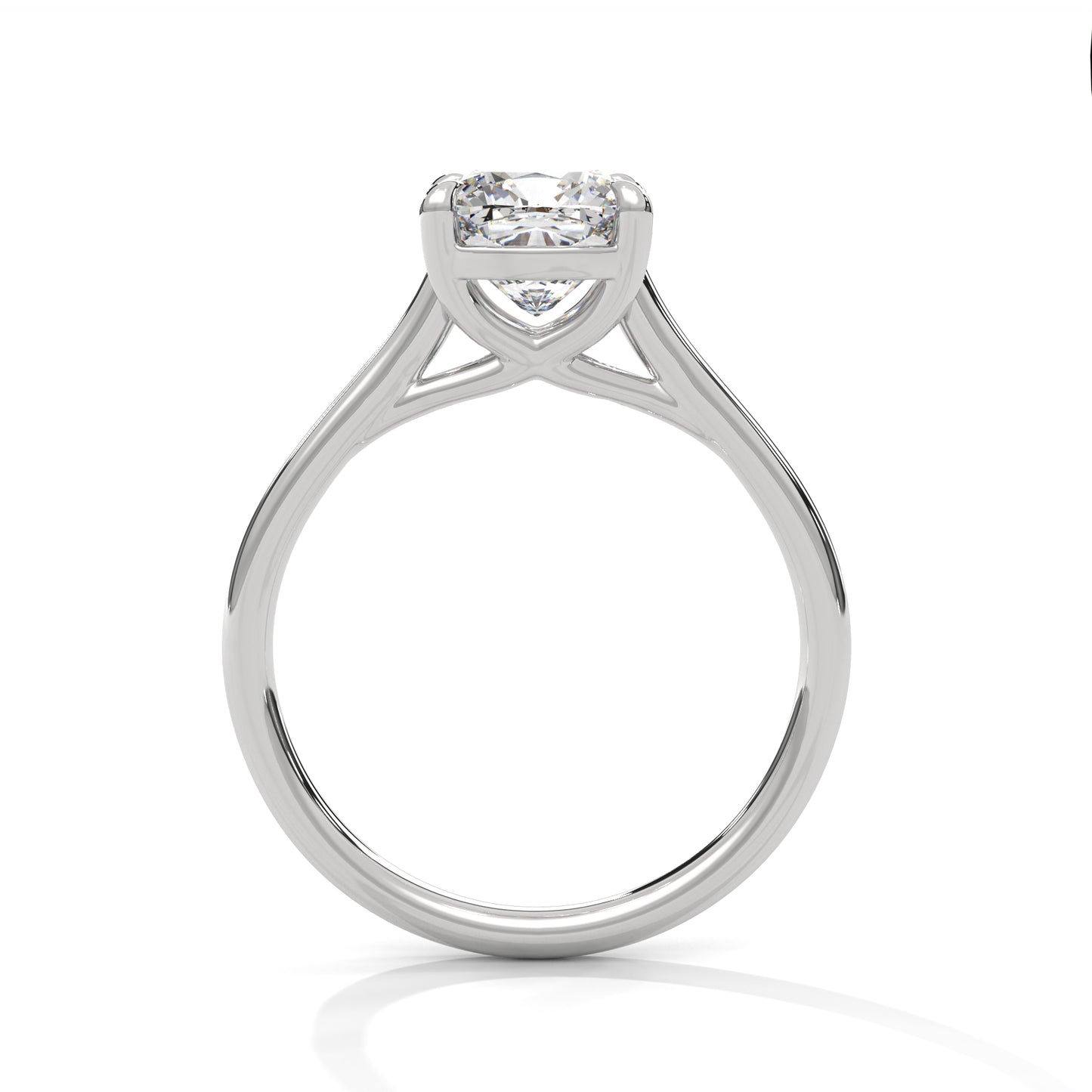 Cushion Solitaire Engagement Ring DM-006