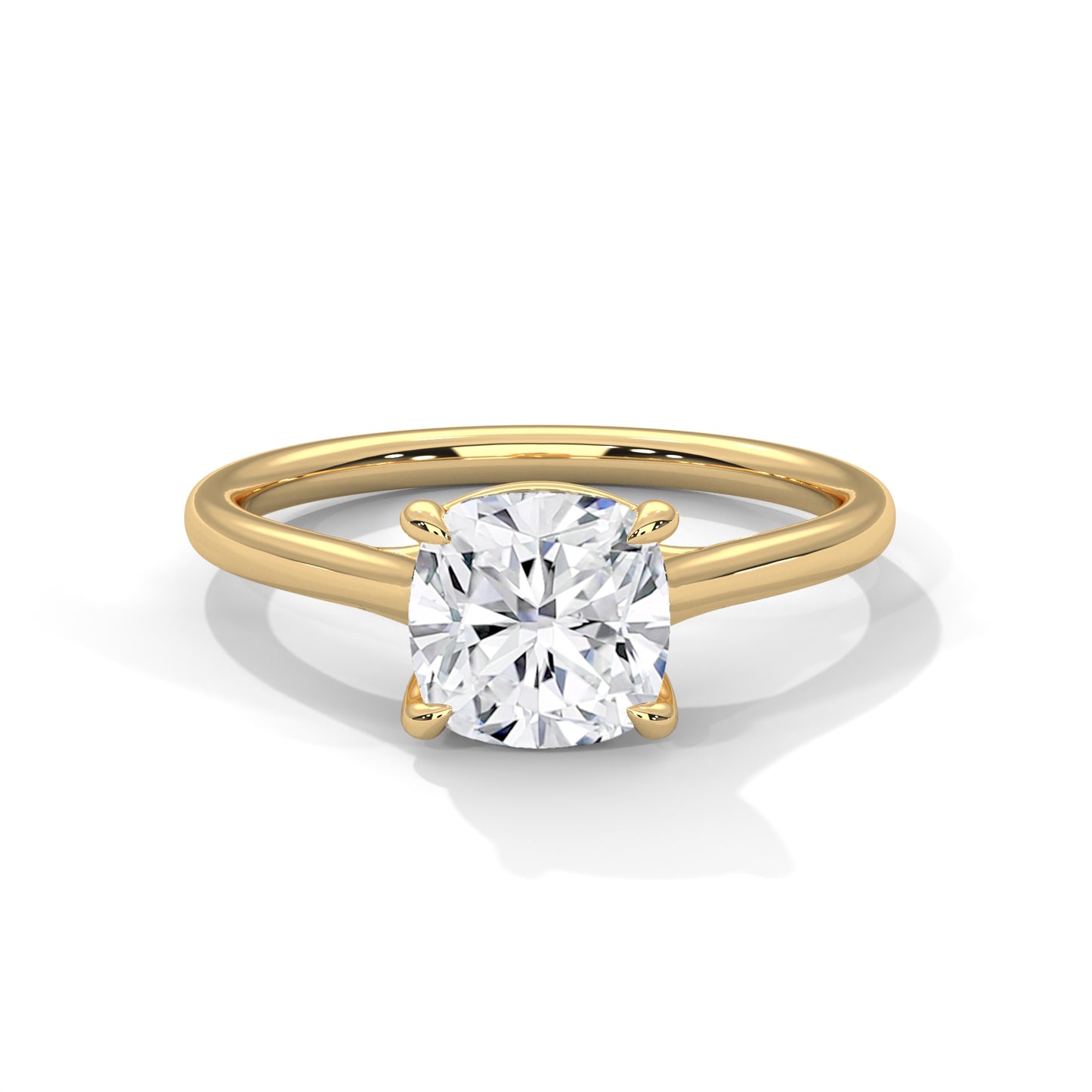 Cushion Solitaire Engagement Ring DM-006