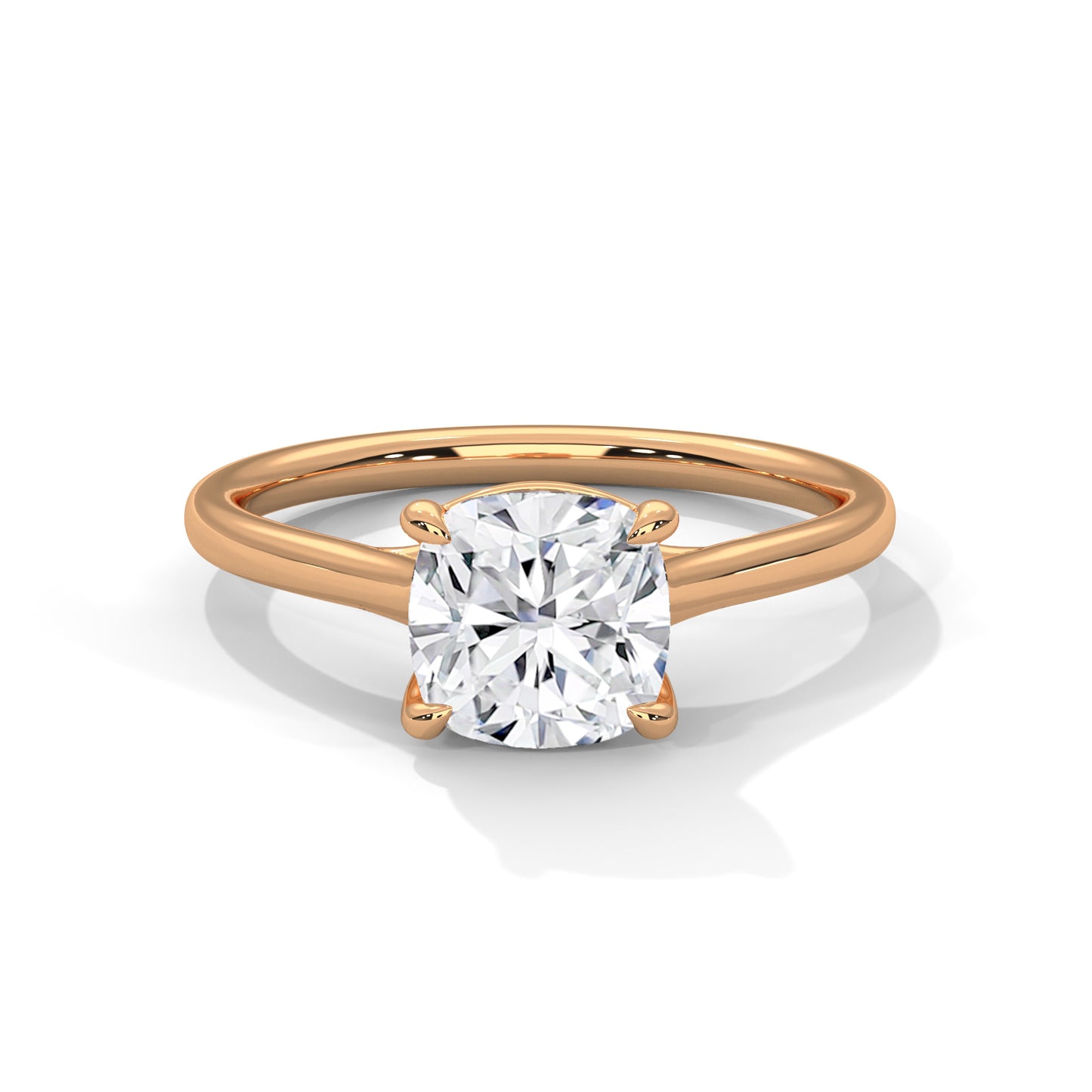 Cushion Solitaire Engagement Ring DM-006