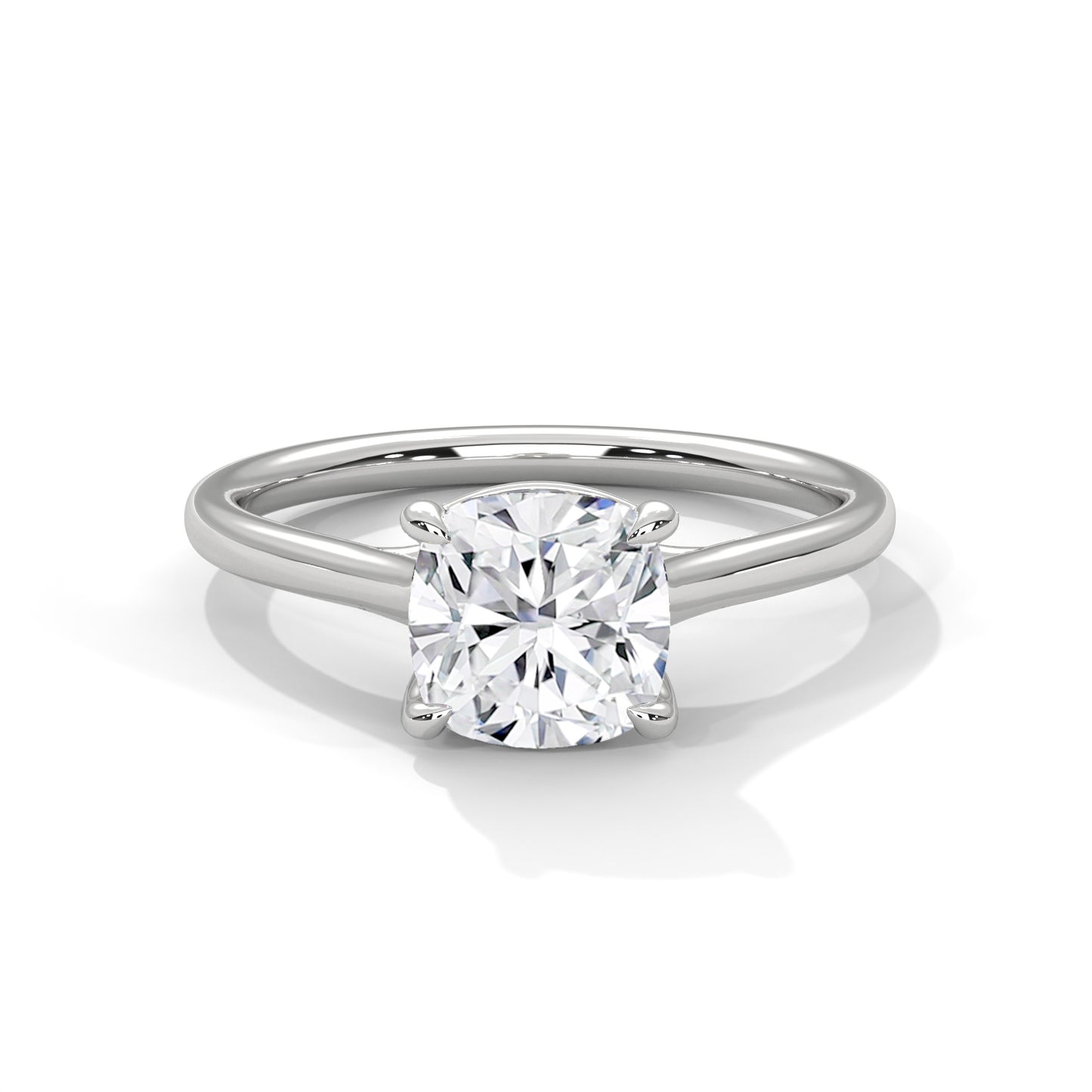 Cushion Solitaire Engagement Ring DM-006