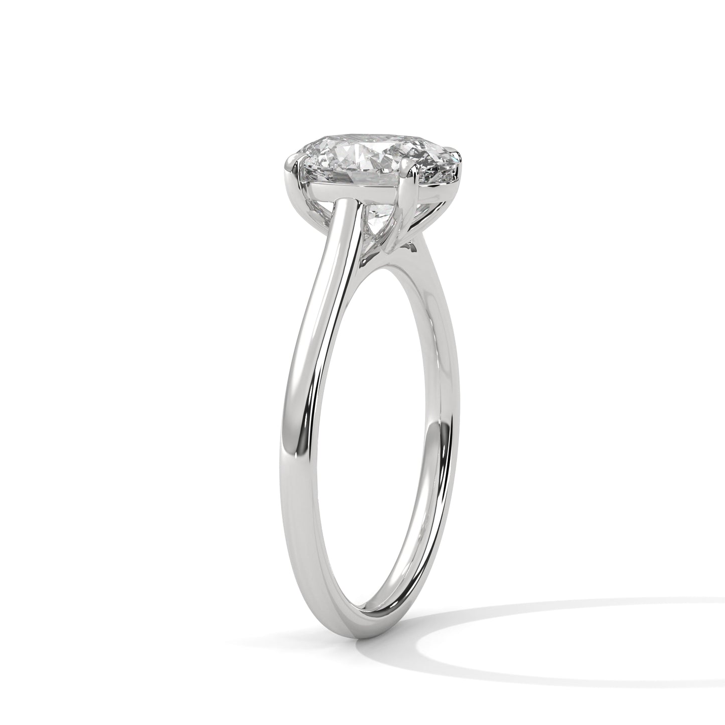 Oval Solitaire Engagement Ring DM-023