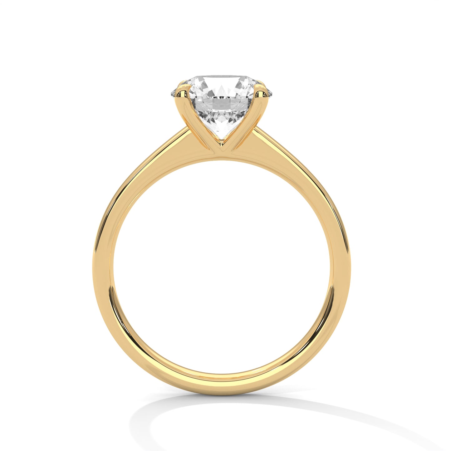 Classic Round Solitaire Engagement Ring DM-003