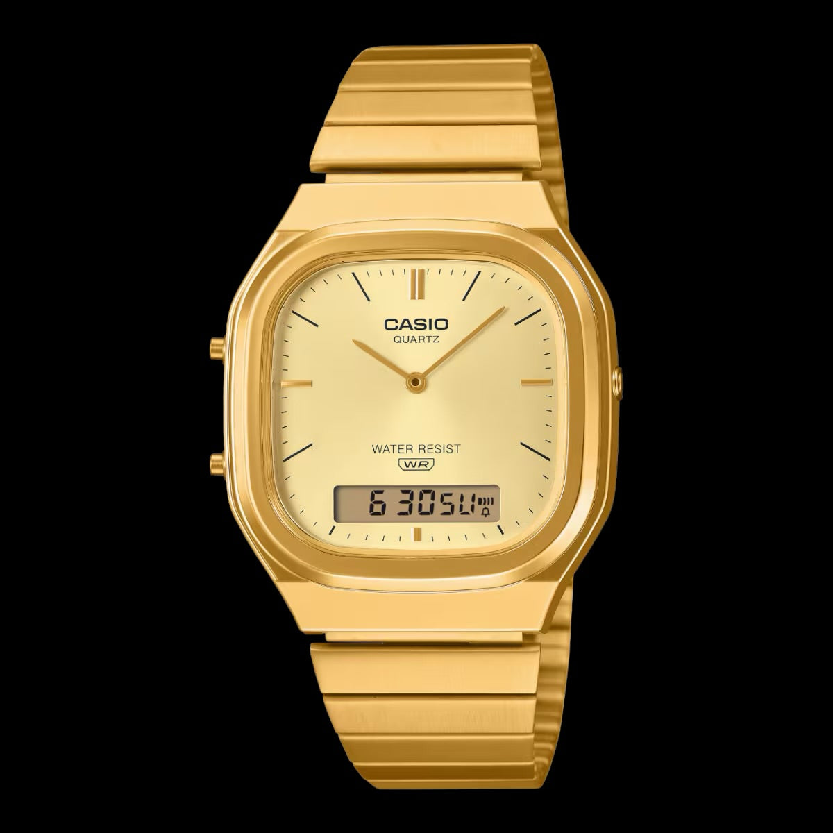 Gold plated Casio AQ-240EG-9ACF