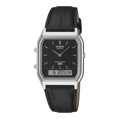 Black Casio watch AQ-230EL-1ACF
