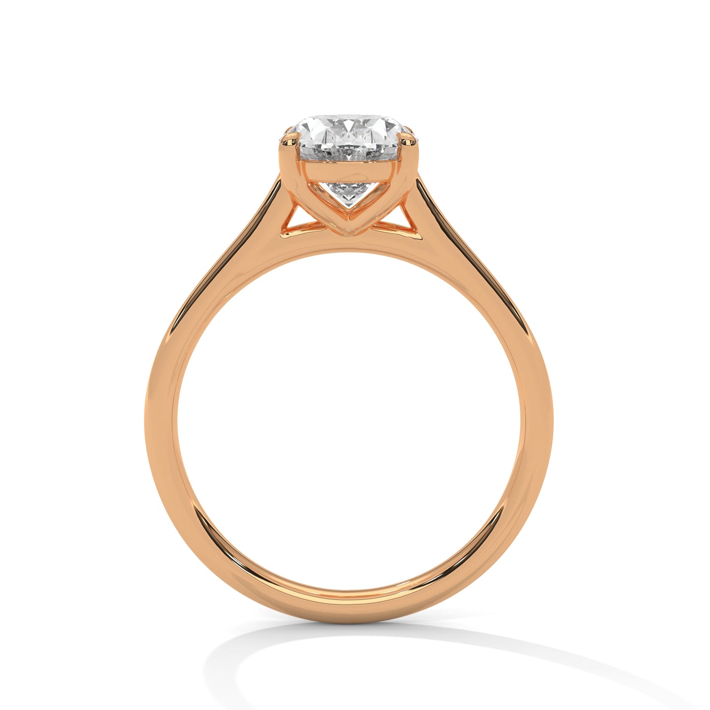 Oval Solitaire Engagement Ring DM-023