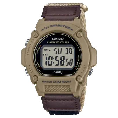 Camo Beige Casio watch W-219HB-5AVCF