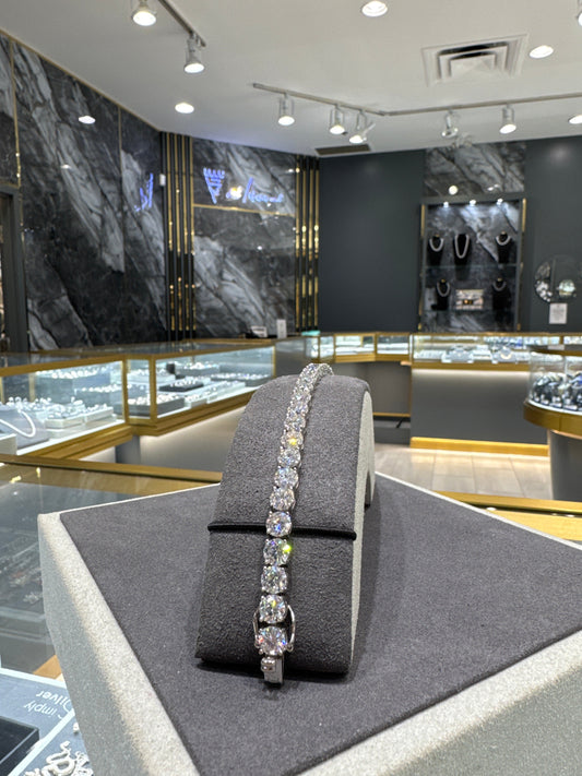 6mm Moissanite tennis silver tennis bracelet Bracelet