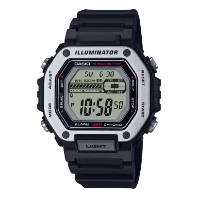 Black Casio watch MWD-110H-1AVCF