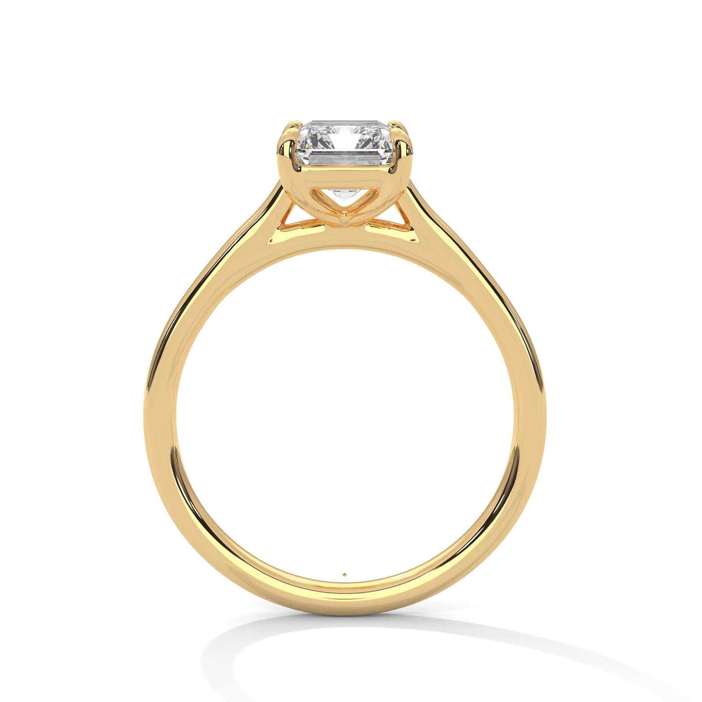 Emerald Cut Solitaire Engagement Ring DM-017