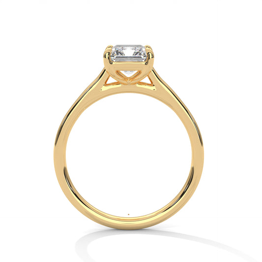Emerald Cut Solitaire Engagement Ring DM-017