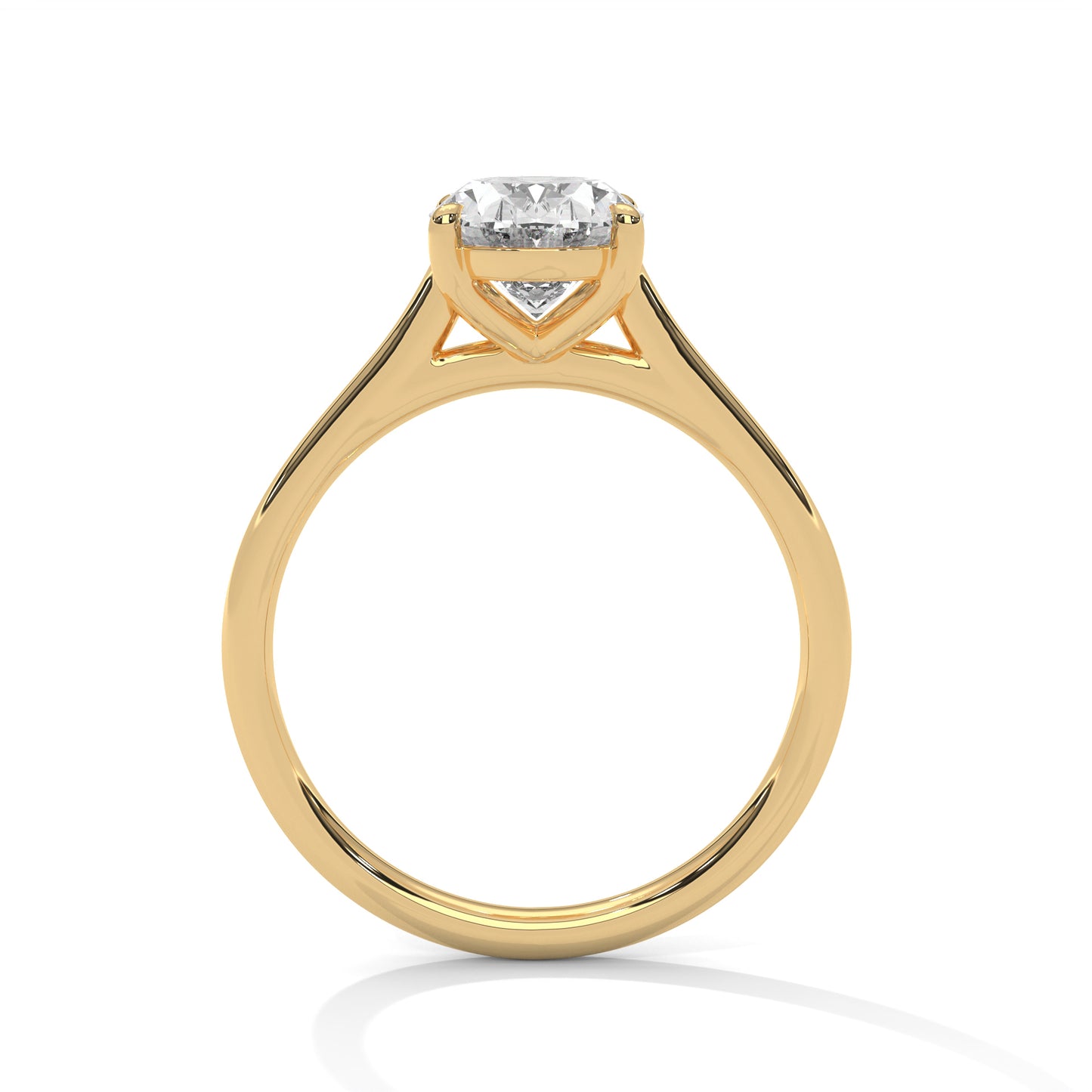 Oval Solitaire Engagement Ring DM-023