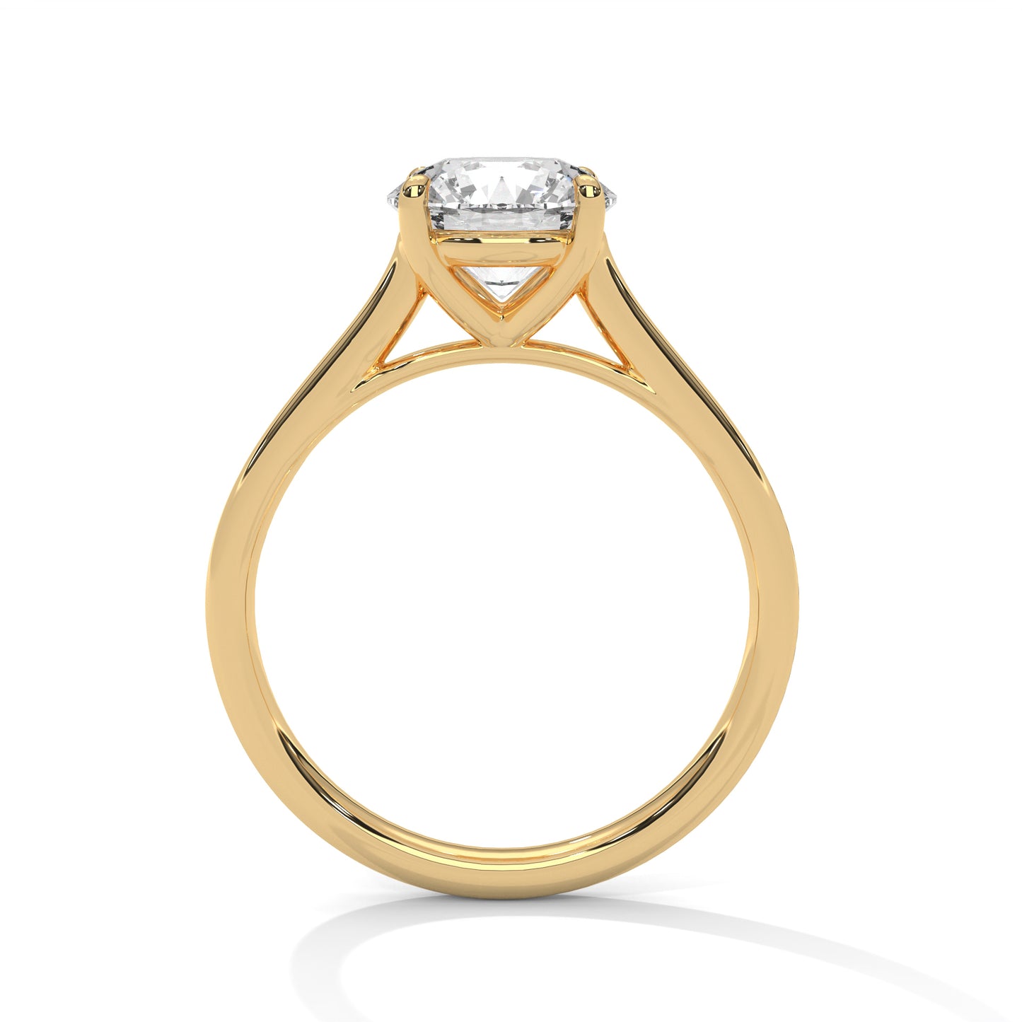 Classic Four-Prong Round Solitaire Engagement Ring DM-028