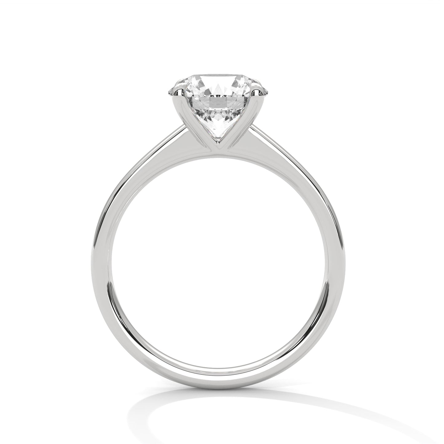 Classic Round Solitaire Engagement Ring DM-003