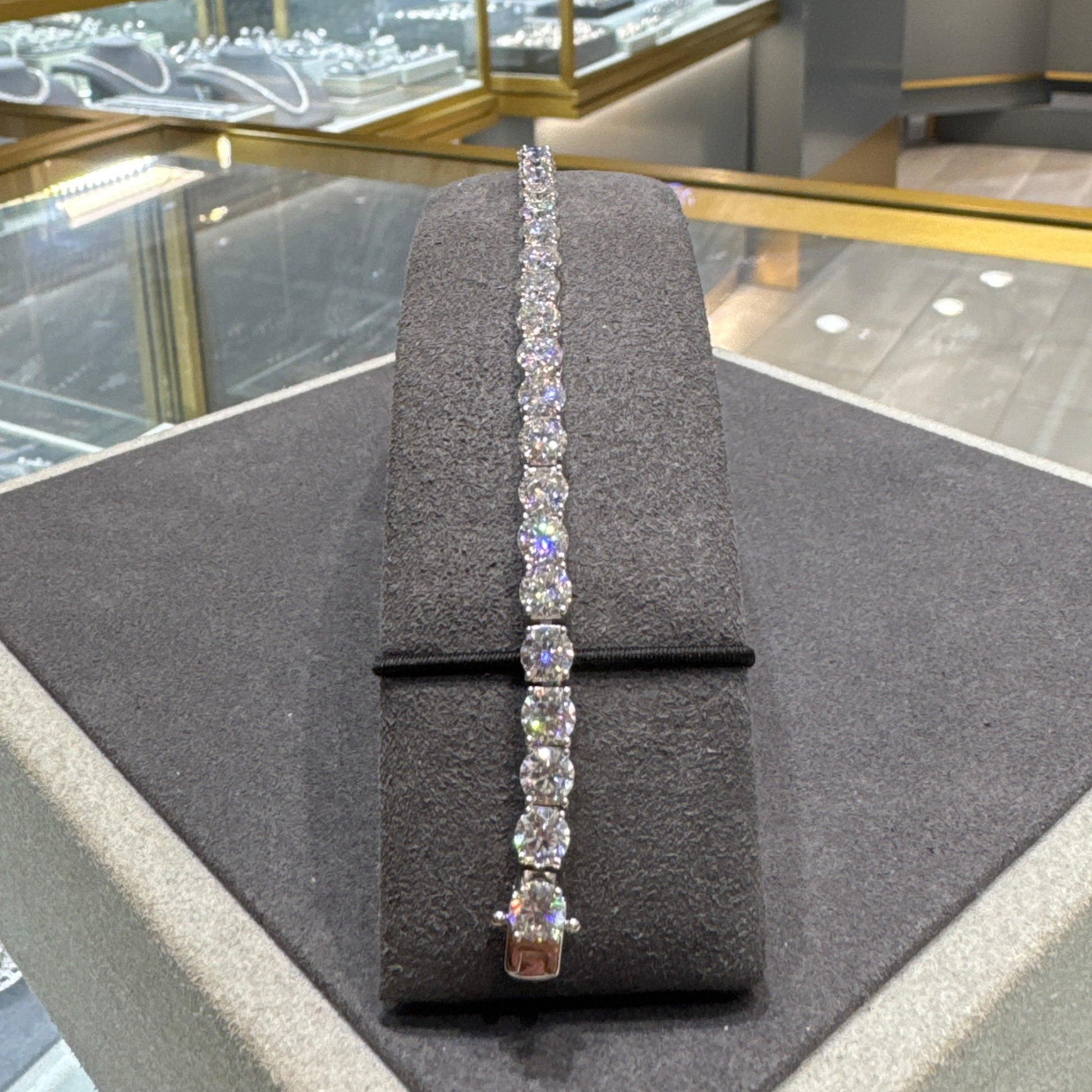 5mm Moissanite Tennis Bracelet 8 Inch - .925 Sterling Silver