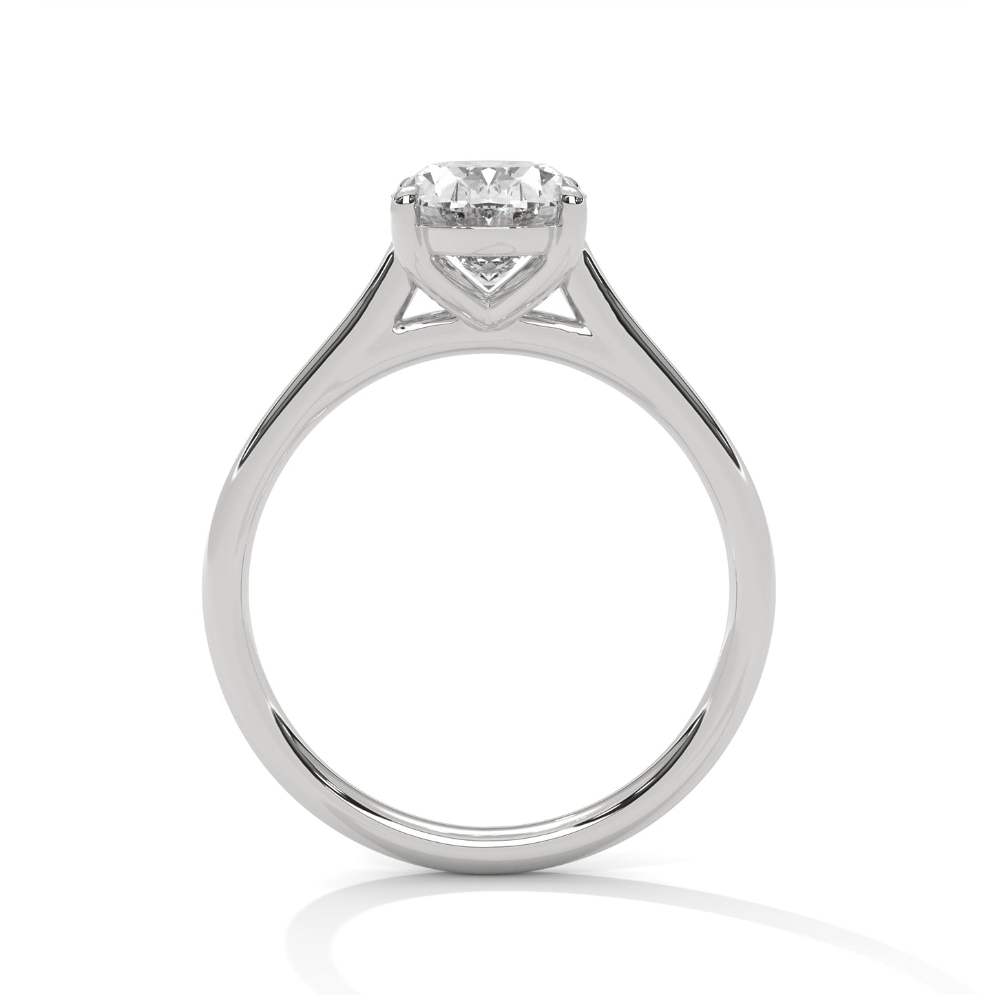 Oval Solitaire Engagement Ring DM-023