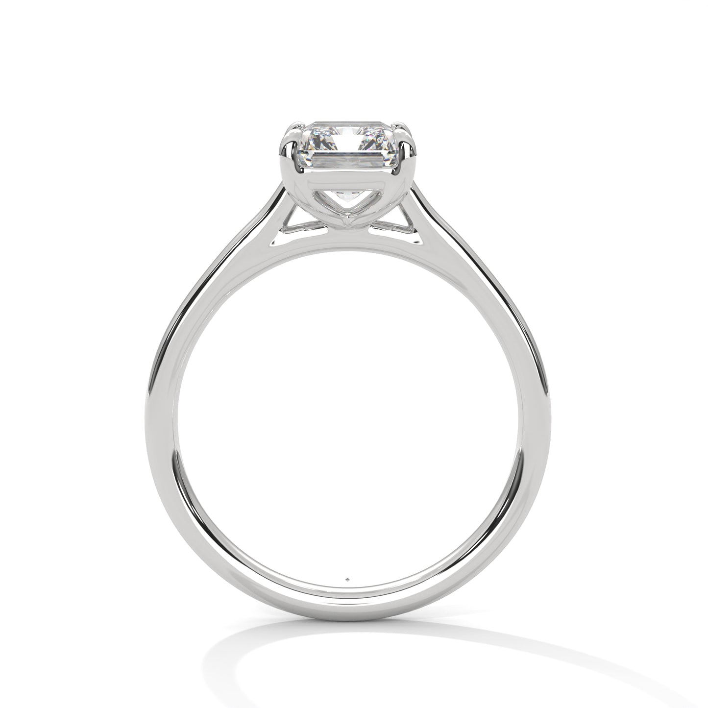 Emerald Cut Solitaire Engagement Ring DM-017