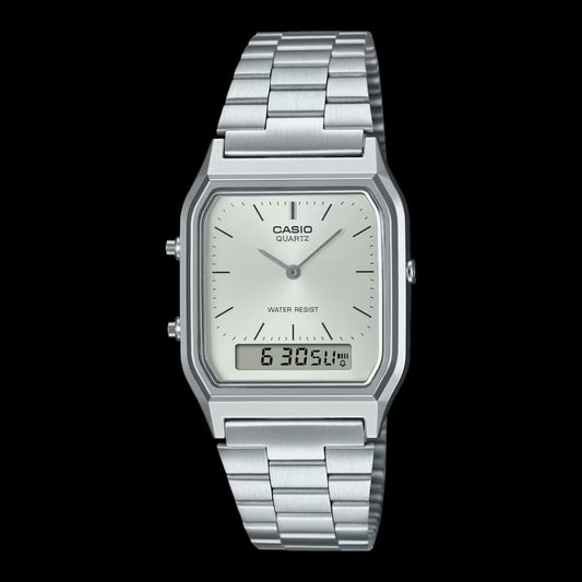 White dial Casio AQ230A-7AVT