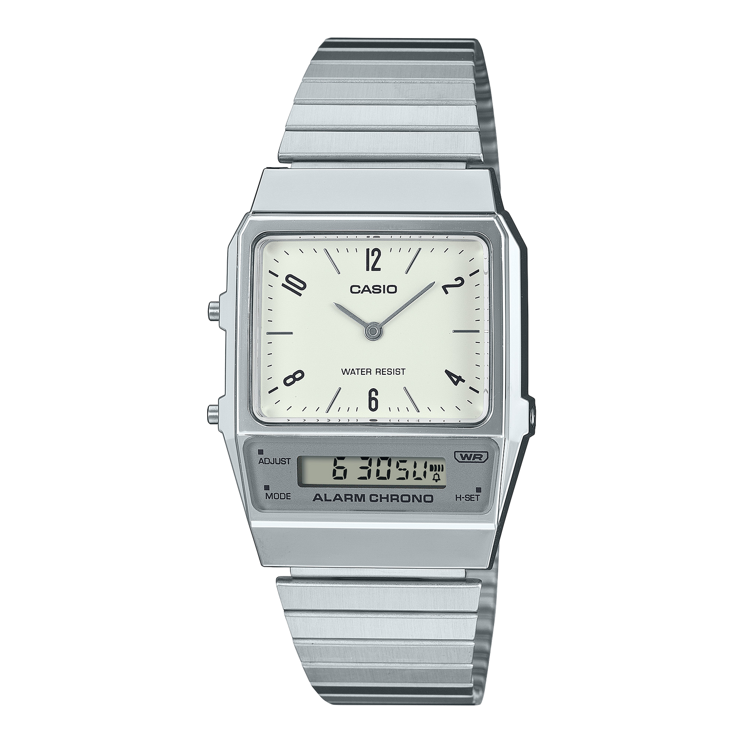 Casio AQ800E-7A2VT Analog Watch - Stainless Steel Silver