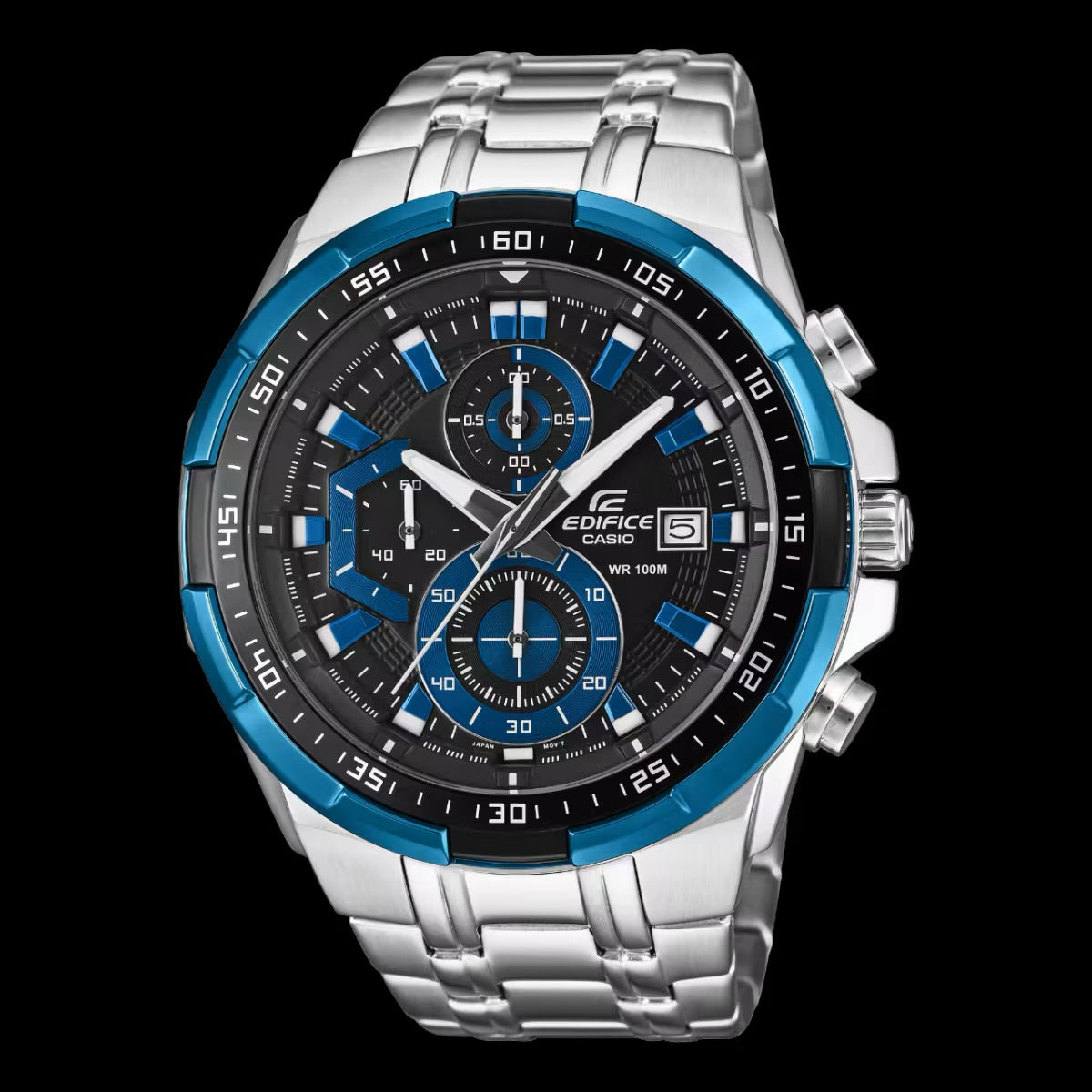 Casio Edifice EFR-539D-1A2VCR Silver & Blue Chronograph Watch