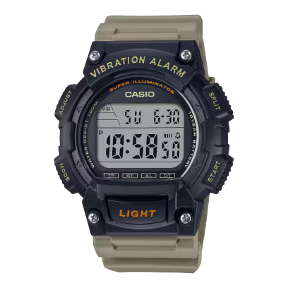 Green Casio watch W-736H-5AVCF