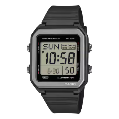 Black casio watch W-221H-1AVCF