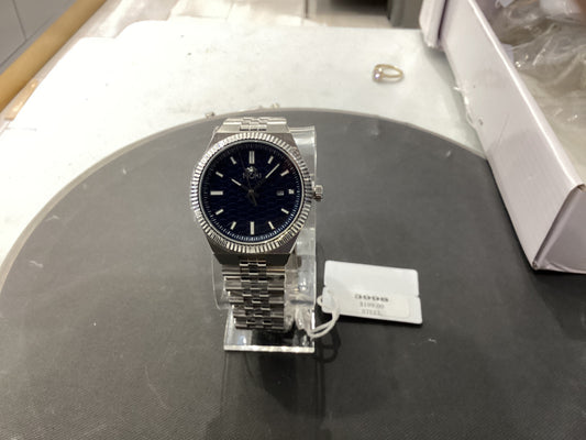 Navy blue and silver Fiori watch 3998
