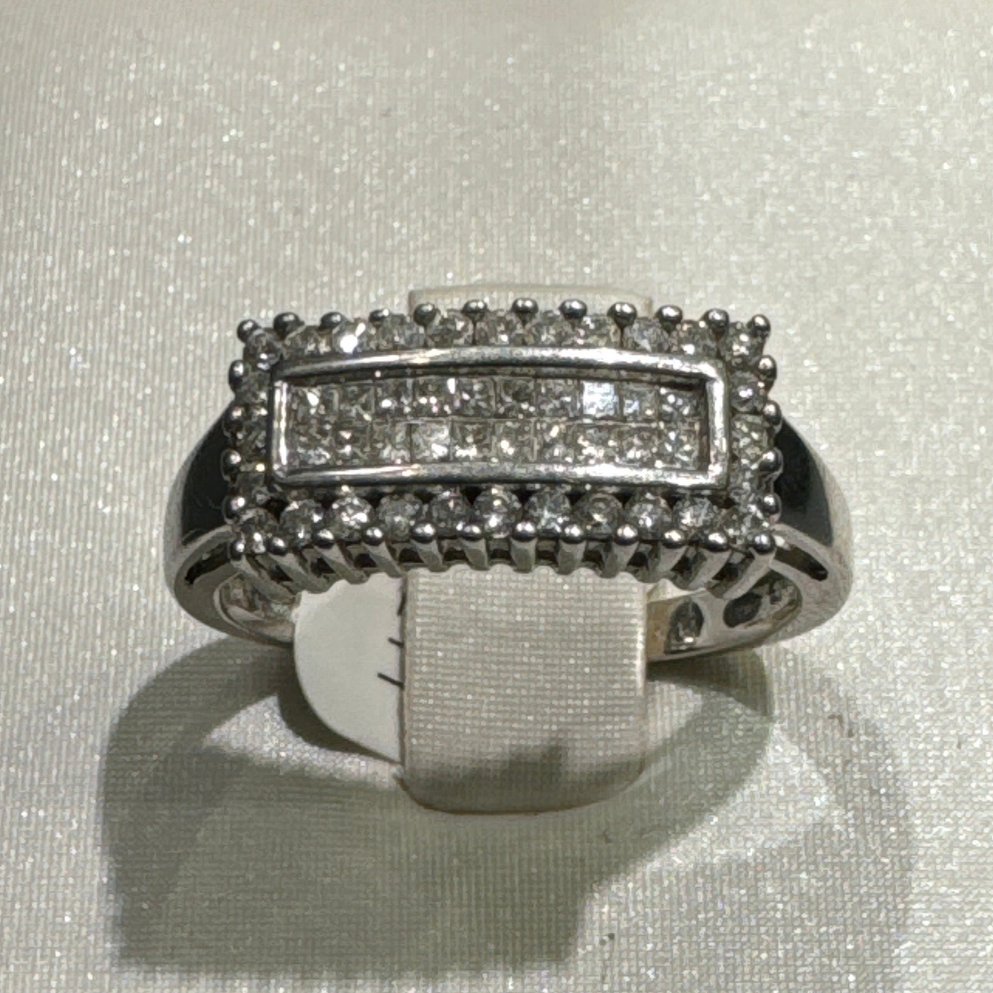 14K White Gold Ring with.70CT Diamonds Ring