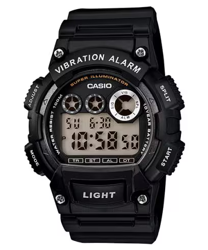 Black Casio watch W-735H-1AVCF
