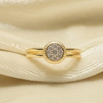 10K gold lab diamond ring detail showing lab-grown diamond brilliance expert craftsmanship

