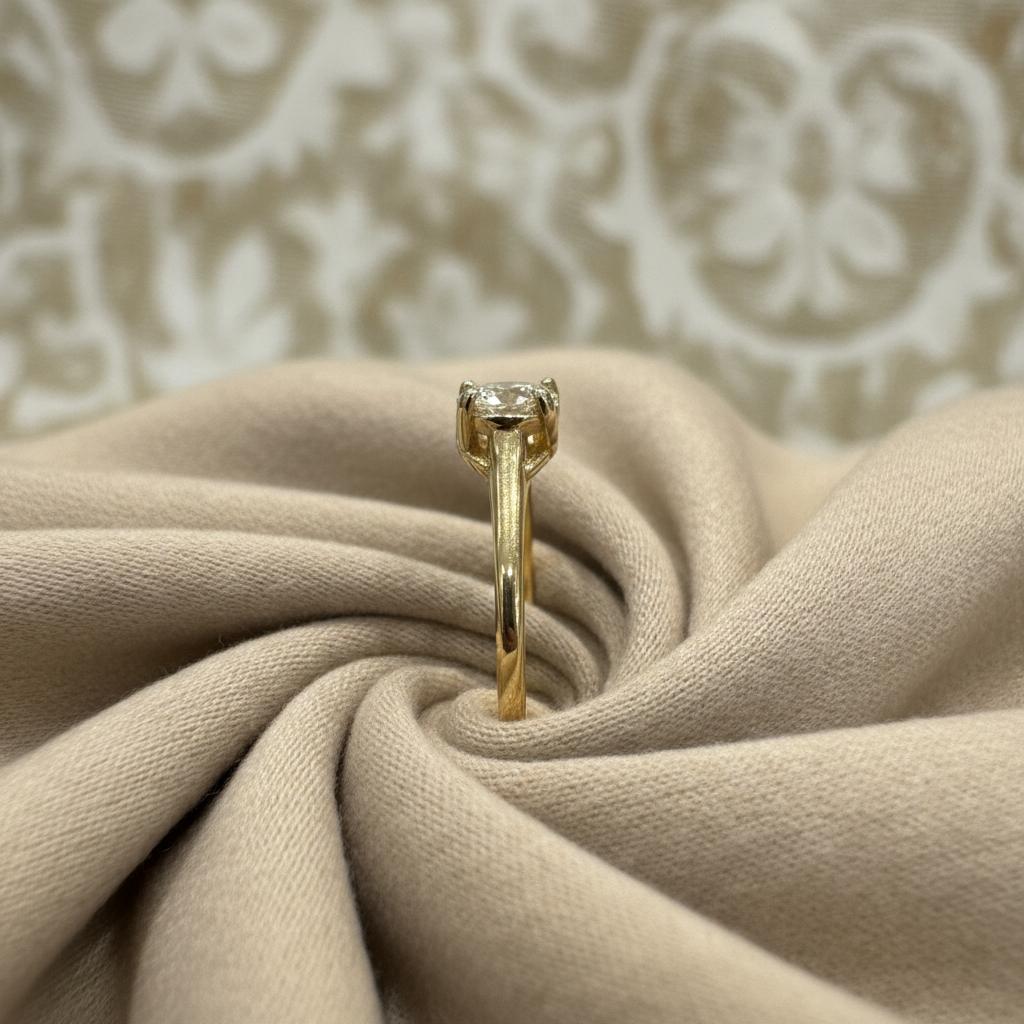 10K gold lab diamond ring detail showing lab-grown diamond brilliance expert craftsmanship
