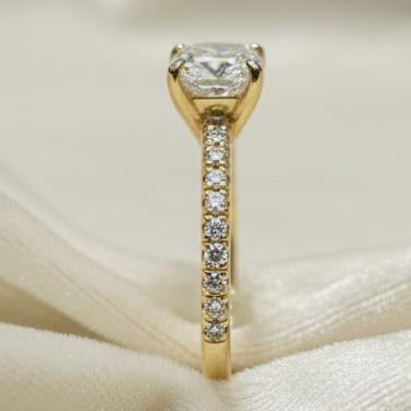 10K gold lab diamond ring detail showing 0.8 carat lab-grown diamond brilliance expert craftsmanship