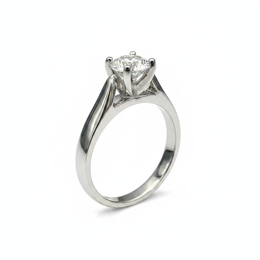 10K Gold Lab Diamond ring 0.56CT D VVS 2