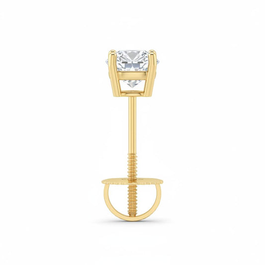 14K Gold Lab-Grown Diamond Stud Earrings 1.14CT Total / 0.57CT Each (DML14ER004)