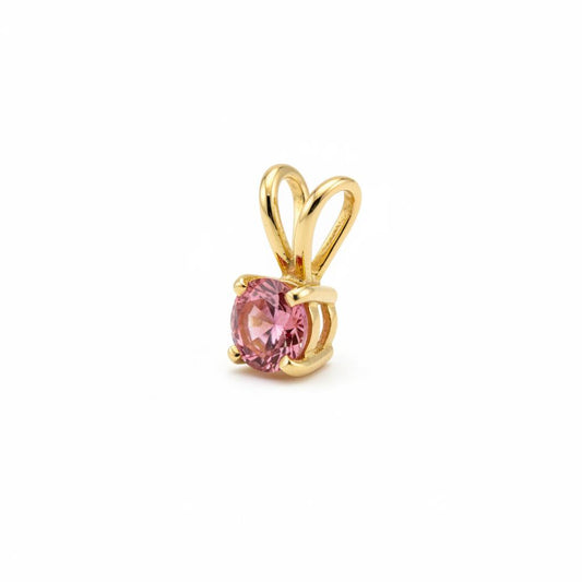14K Gold Pink Lab-Grown Diamond Pendant 0.20CT (DML14PD003)